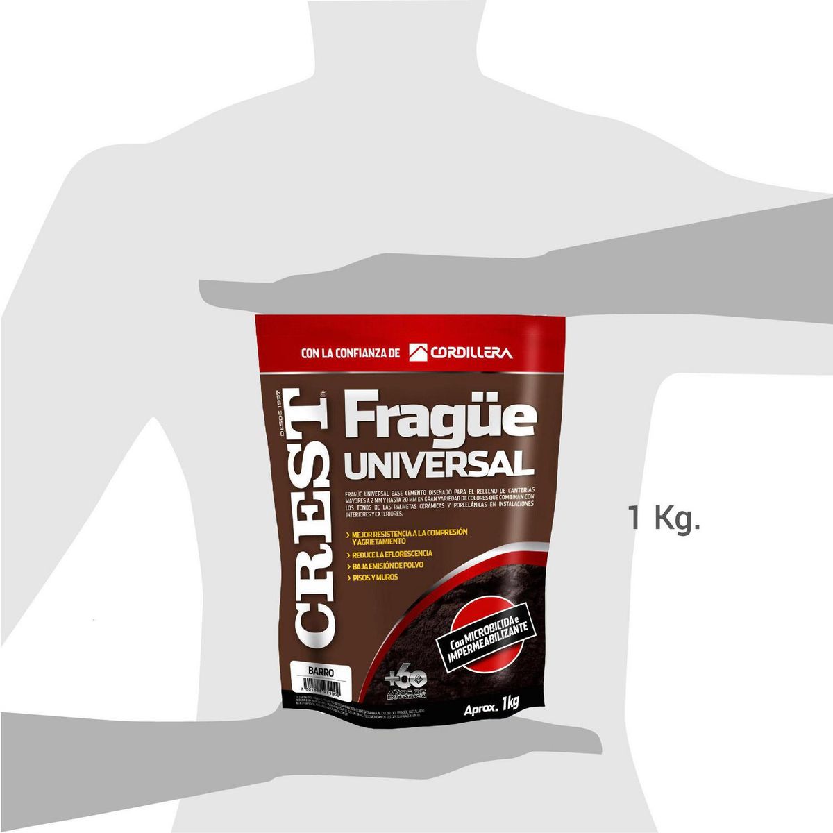 CREST - Frague piso/muro barro 1 kg