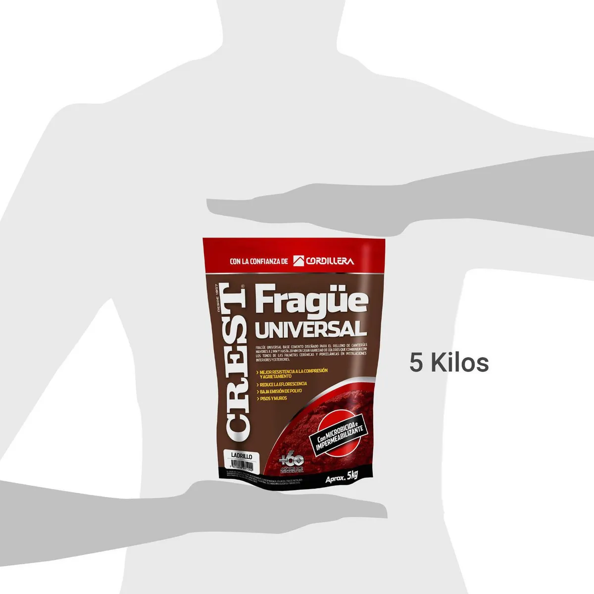 CREST - Frague piso/muro ladrillo 5 kg
