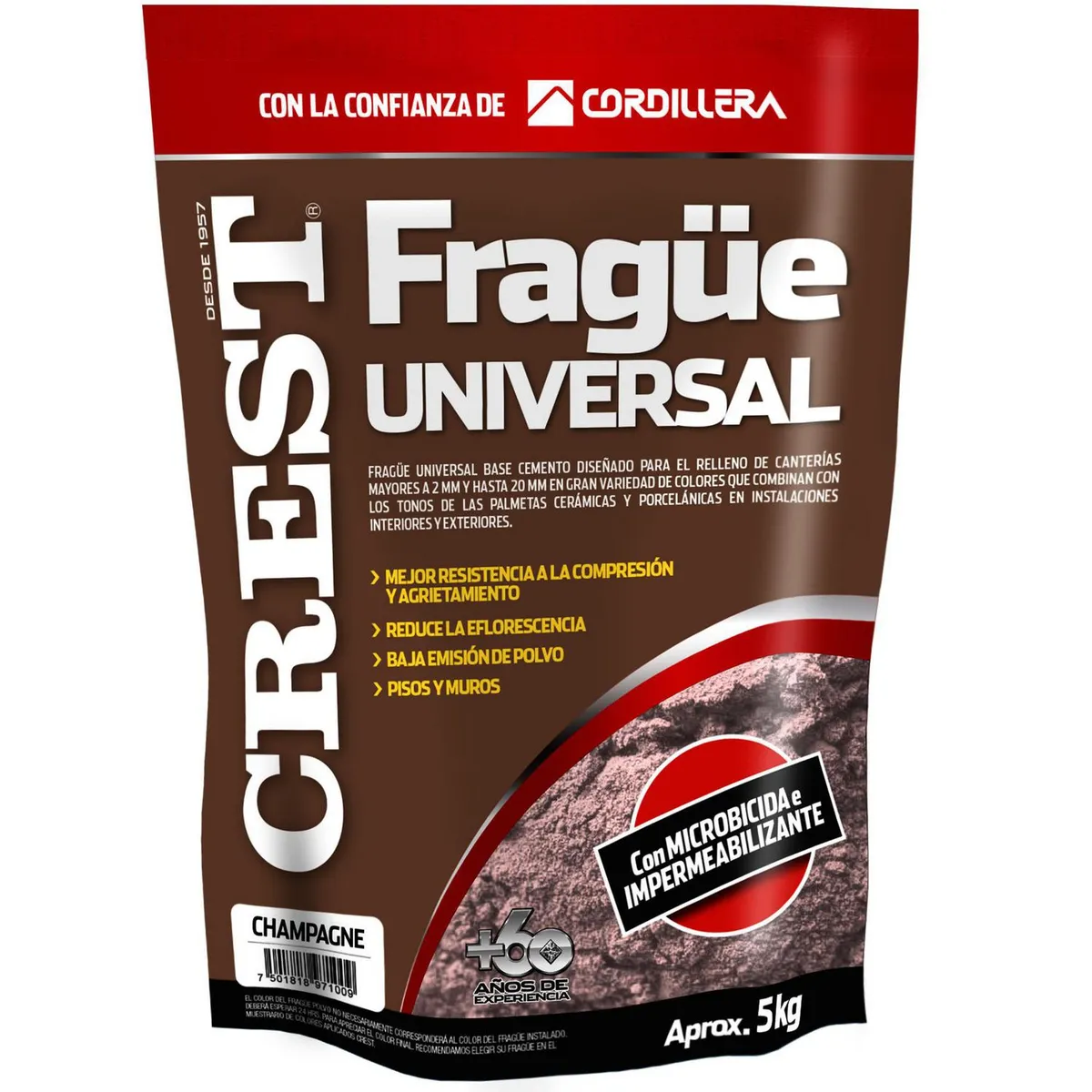 CREST - Frague piso/muro champagne 5 kg