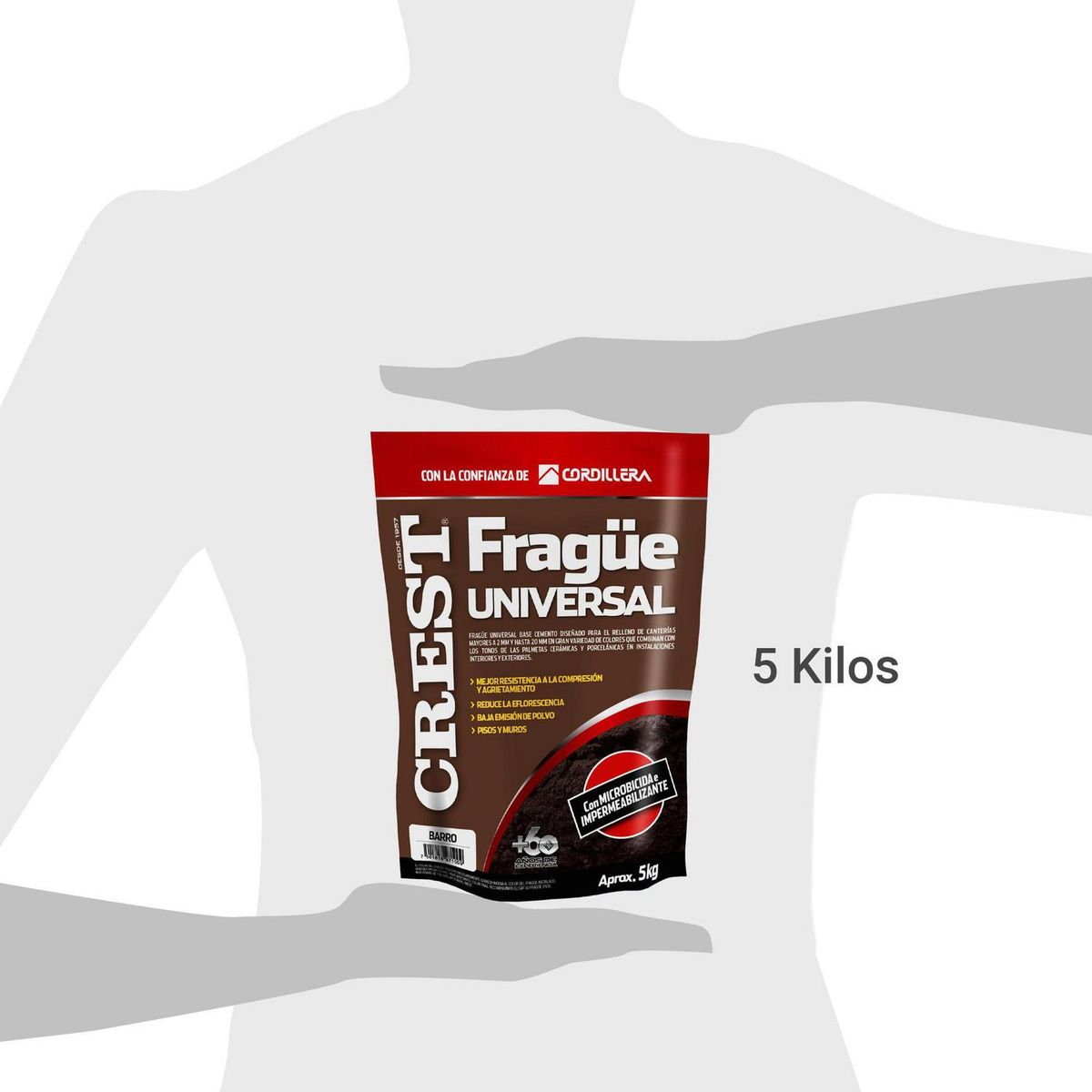 CREST - Frague piso/muro barro 5 kg