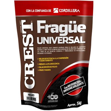 Frague piso/muro negro 5 kg