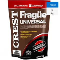 CREST - Frague piso/muro negro 5 kg