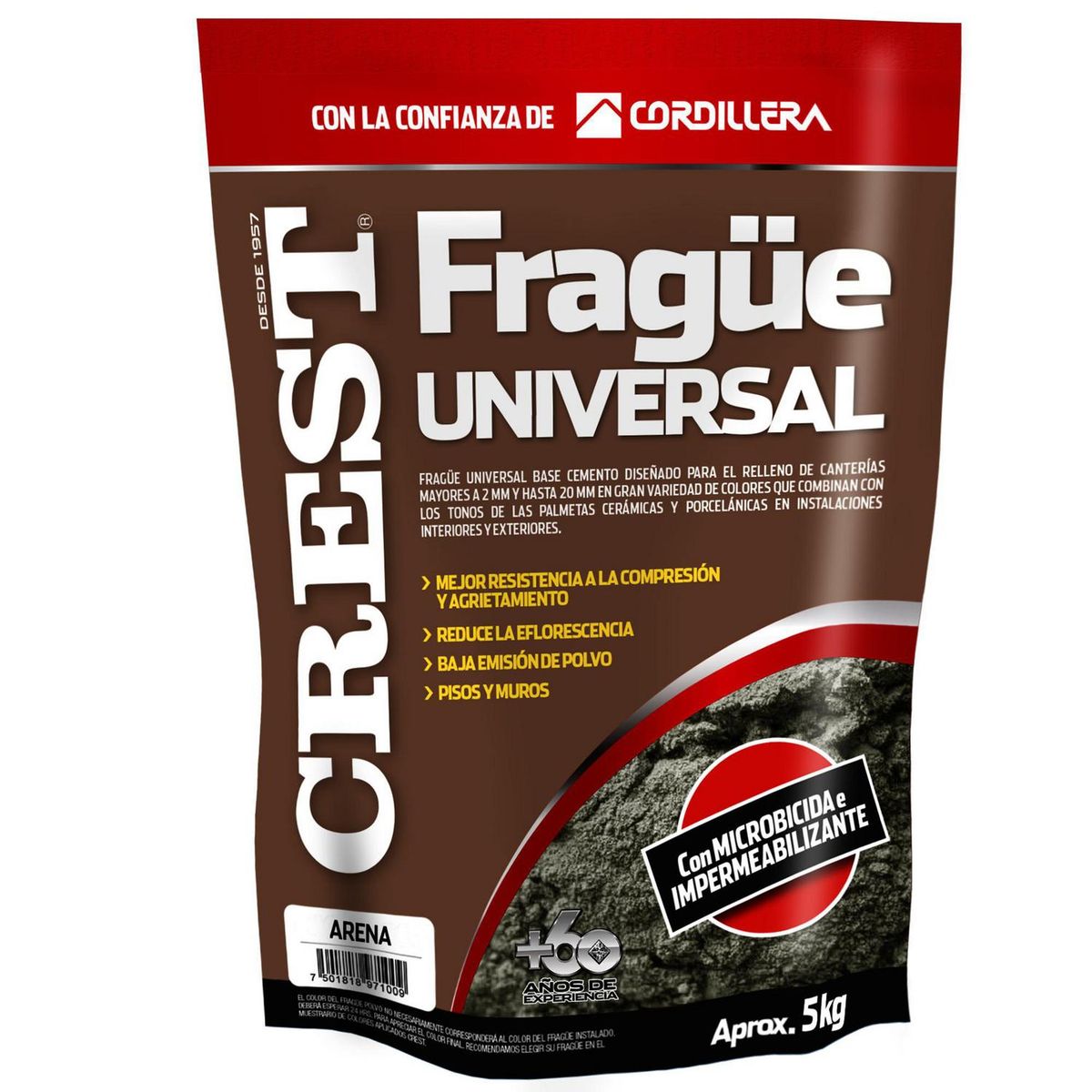 CREST - Frague piso/muro arena 5 kg