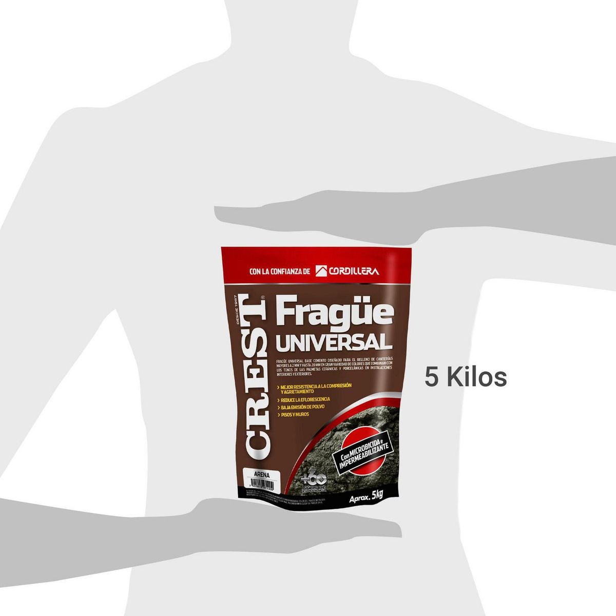 CREST - Frague piso/muro arena 5 kg