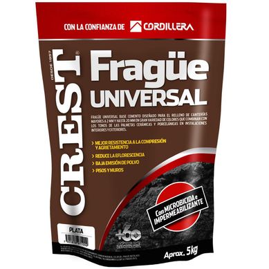 Frague piso/muro plata 5 kg