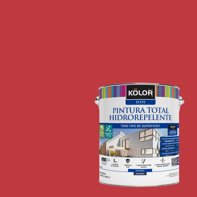 KOLOR - Pintura Hidrorepelente Satinado 1 galón(es) Fucsia Udaipur