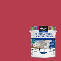KOLOR - Pintura Hidrorepelente Satinado 1 galón(es) Rojo Caen