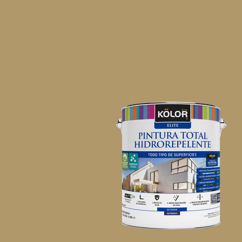 KOLOR - Pintura Hidrorepelente Satinado 1 galón(es) Púrpura Napoles
