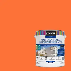 KOLOR - Pintura Hidrorepelente Satinado 1 galón(es) Naranjo Orleans