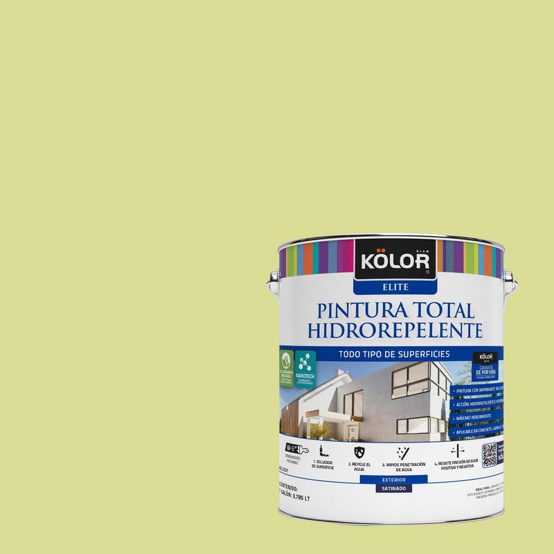 KOLOR - Pintura Hidrorepelente Satinado 1 galón(es) Fucsia Pamplona