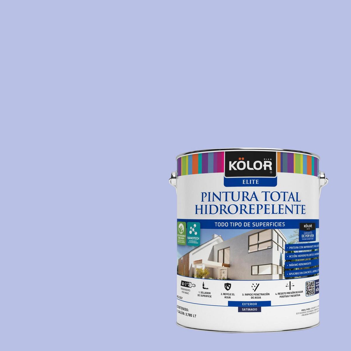 KOLOR - Pintura Hidrorepelente 1 galón(es) Satinado Beige Sibiu