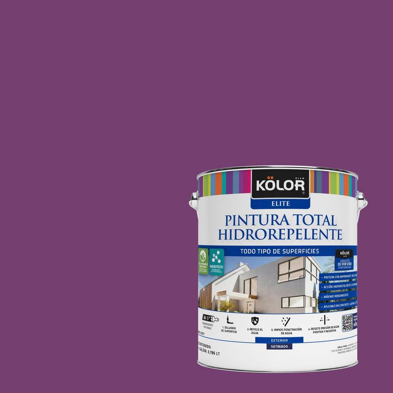 KOLOR - Pintura Hidrorepelente Satinado 1 galón(es) Verde Logroño