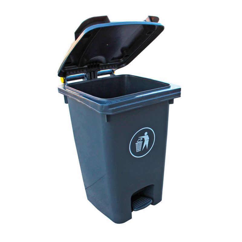 SIGNET CLASSICS - Contenedor de basura 60 Litros Plástico Gris