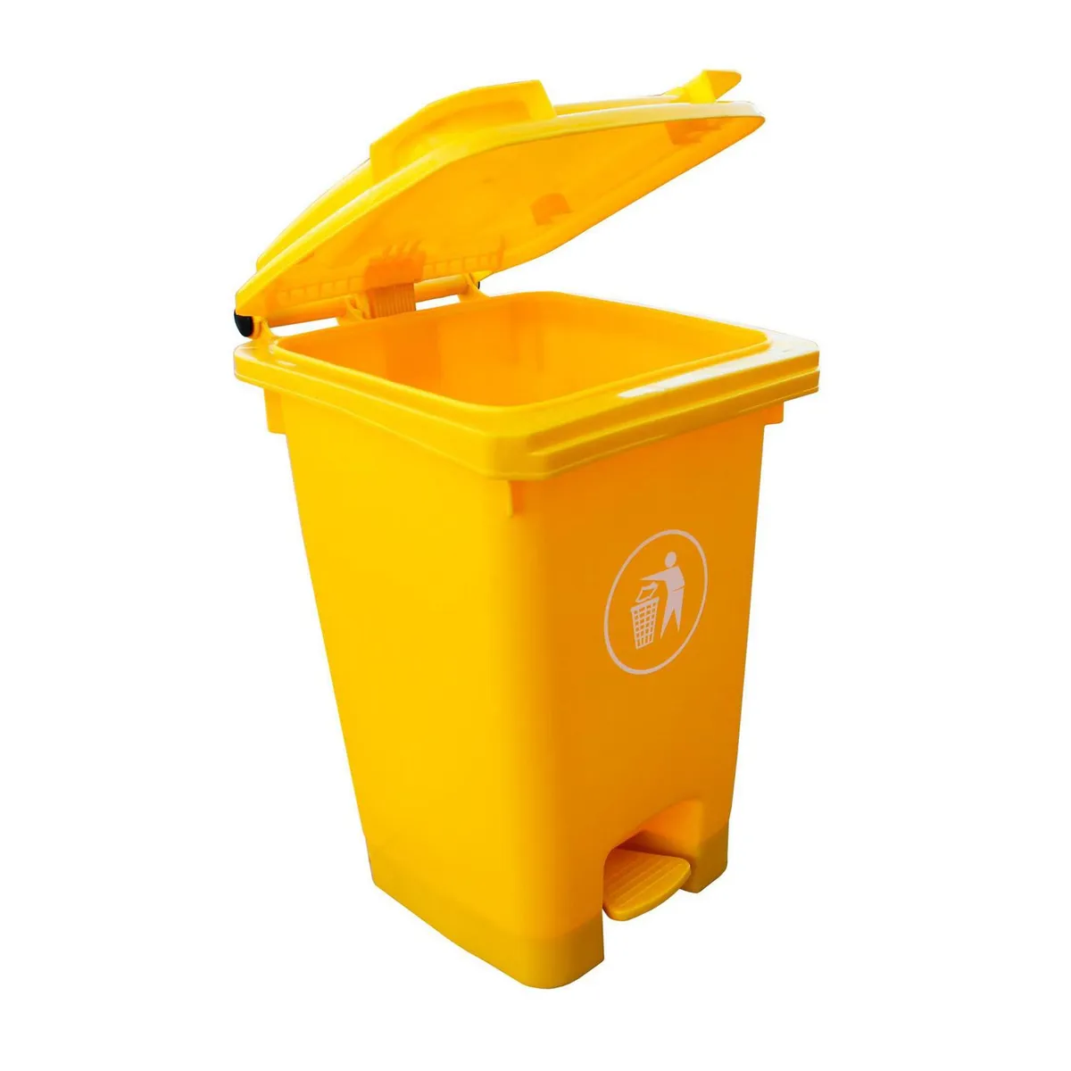 SIGNET - Contenedor de basura 60 Litros Plástico Amarillo