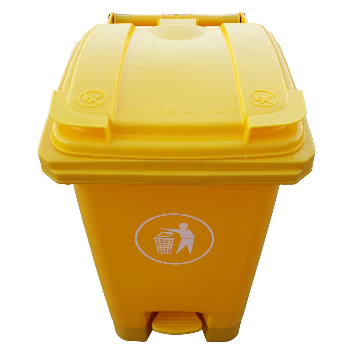 SIGNET - Contenedor de basura 60 Litros Plástico Amarillo