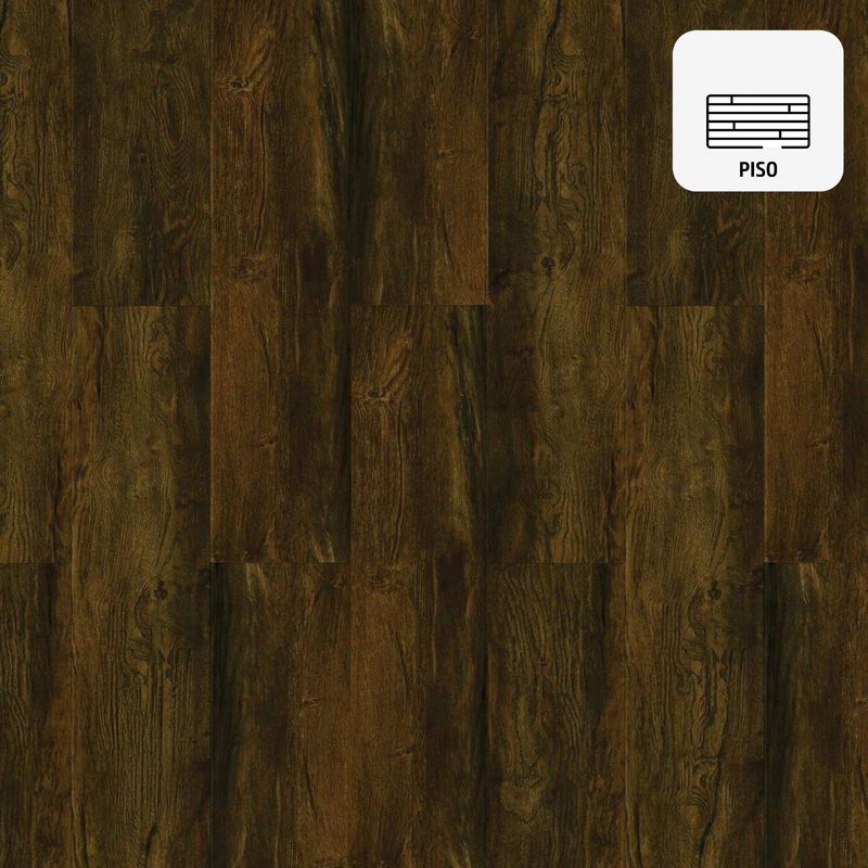 KLIPEN - Piso Vinílico 5.2 mm 18x122 cm Delhi Brown Café 2.196 m2