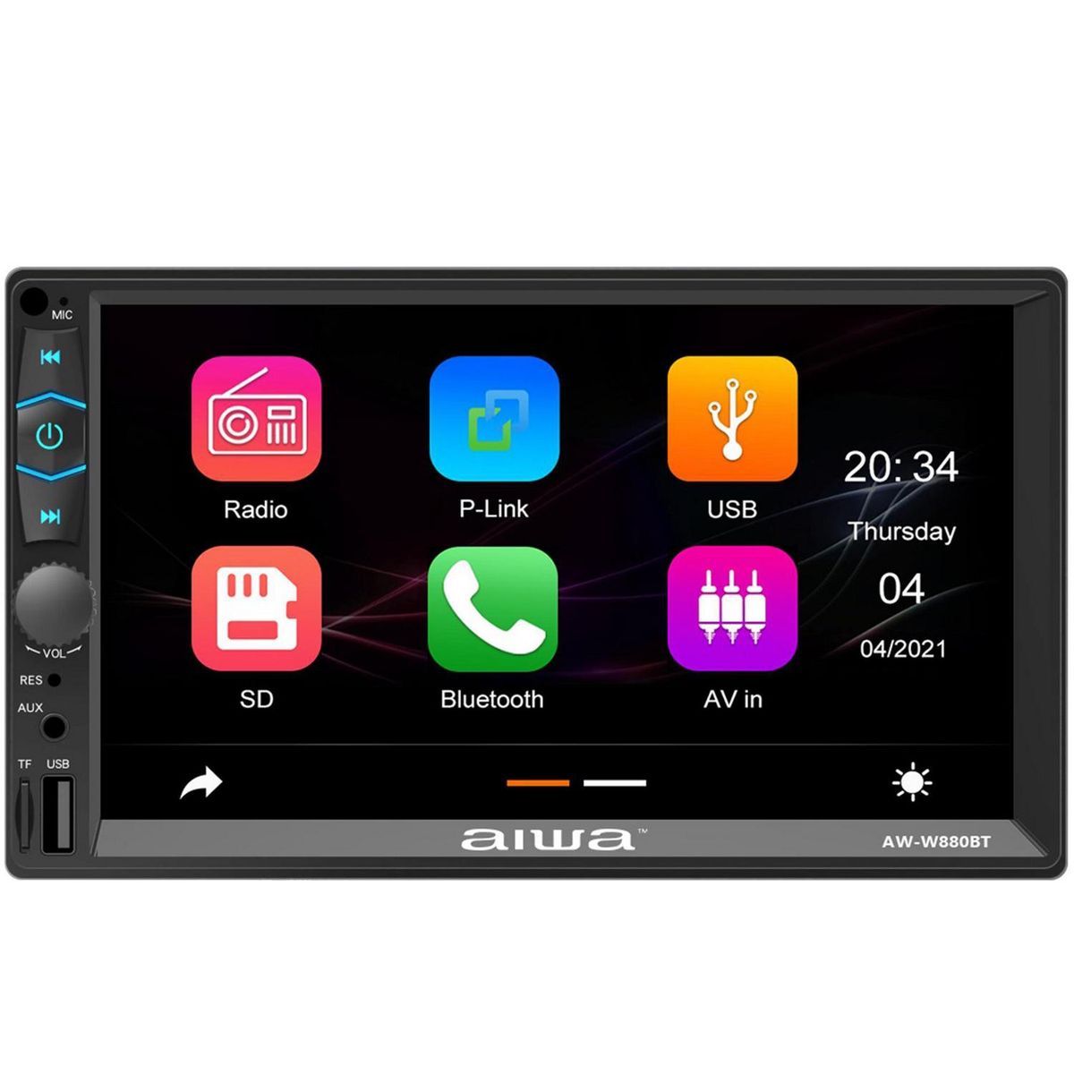 AIWA - Radio doble din android carplay bluetooth pantalla 7"
