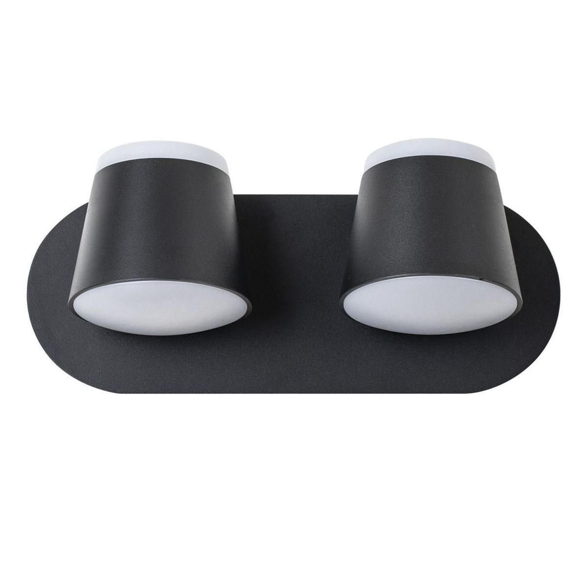 HB LEDS - Apliqué Led Doble Deco Aluminio Negro