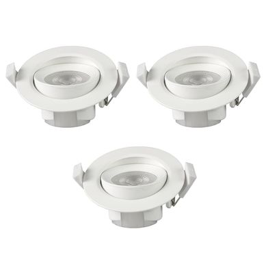 Pack 3 Foco Basculante LED Embutido Spot 7W 4000K