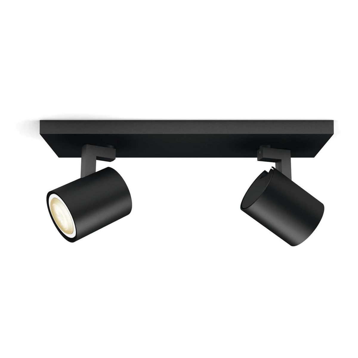 HB LEDS - Foco Spotlight Sobrepuesto Cielo/Muro 2*GU10 Negro