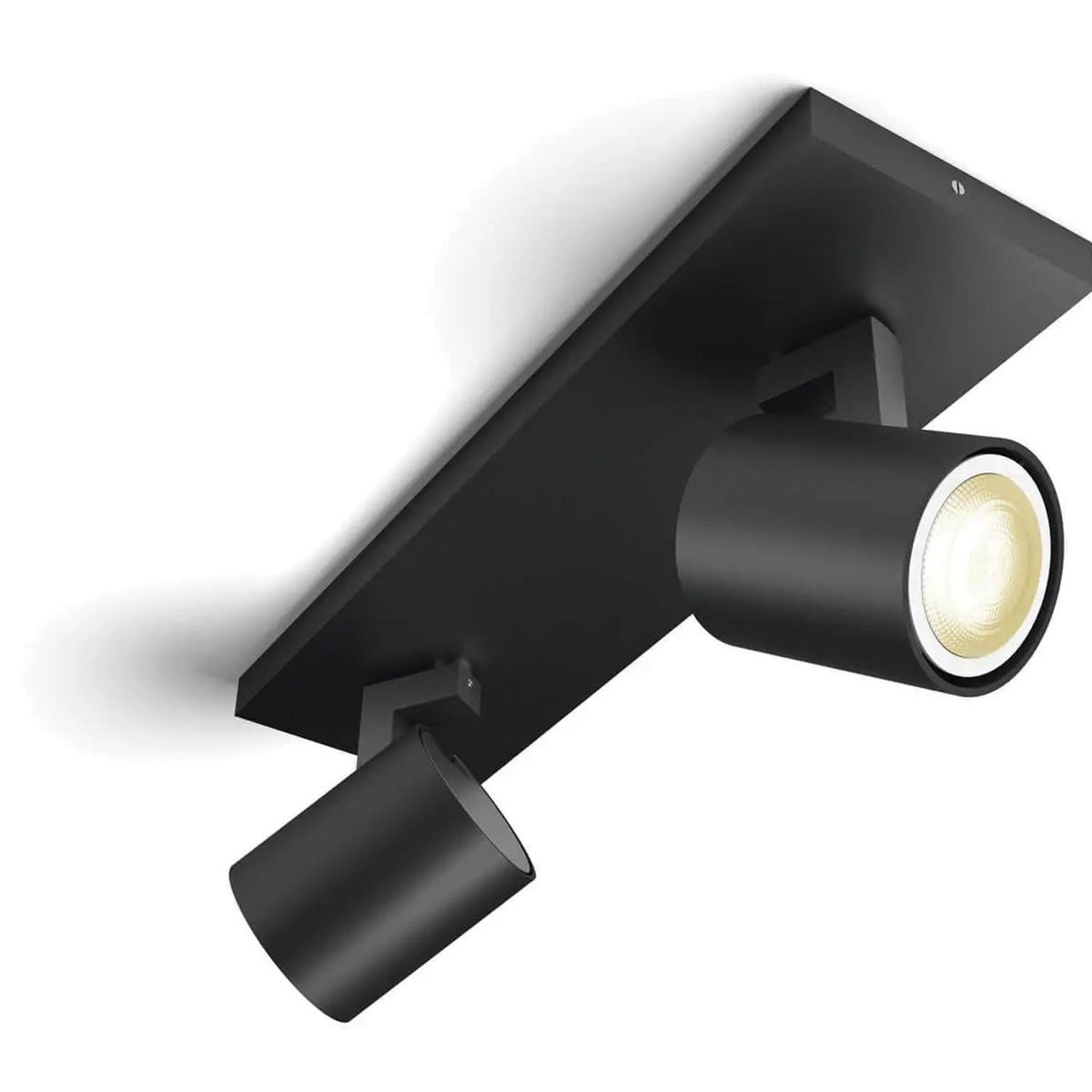 HB LEDS - Foco Spotlight Sobrepuesto Cielo/Muro 2*GU10 Negro