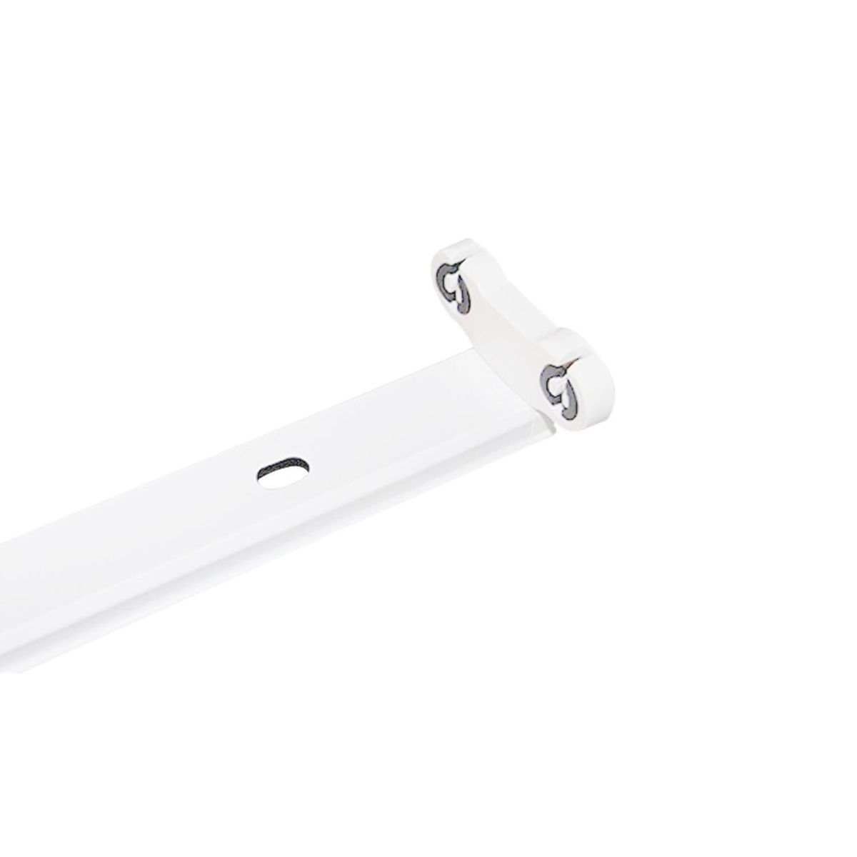 DEMASLED - Listón T 150 Cm Para 2 Tubos LED 2 Side Connection