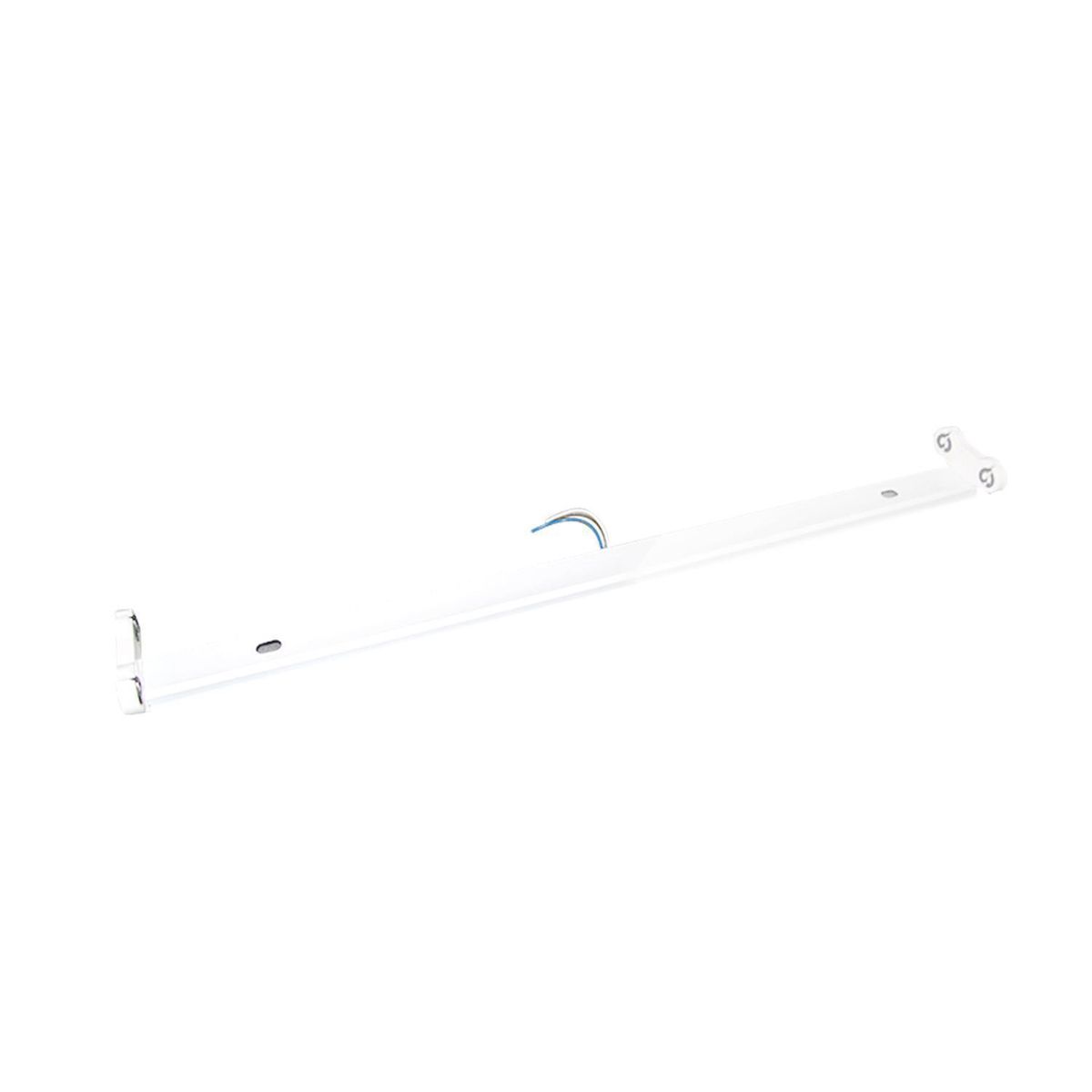 DEMASLED - Listón T 150 Cm Para 2 Tubos LED 2 Side Connection