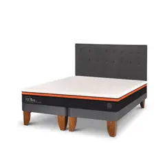 CIC - Cama Europea Bee Comfort King + Muebles