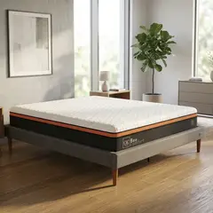 CIC - Cama Europea Bee Comfort 2 Plazas + Muebles