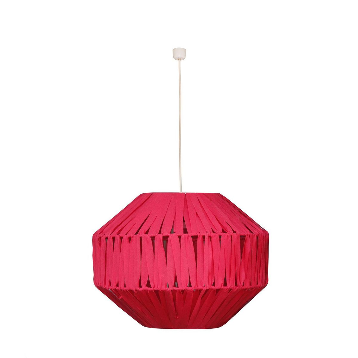 CAROLD STEVENS - Lámpara Colgante Amit Tela Rojo