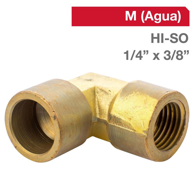 GRIFESA - Codo Bronce HI/SO 1/4" x 3/8"  1u