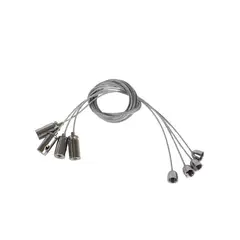 HB LEDS - Kit de suspensión acero para paneles led 6PC