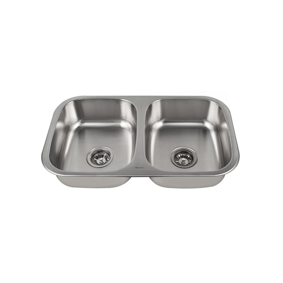 BRIGGS - Lavaplatos bajo cubierta 2 cubetas 76x0,6x44cm acero inoxidable