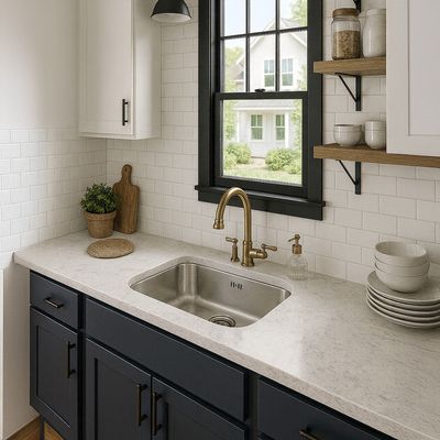 Imagen 2 del producto Lavaplatos Bajo Cubierta 1 Cubeta(s) 42.5x0.6x42.5 cm Acero inoxidable