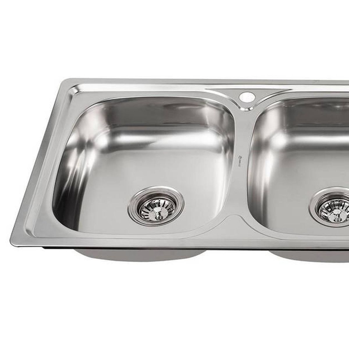 BRIGGS - Lavaplatos Empotrado Derecho con Set 2 Cubeta(s) 120x14.5x50 cm Acero inoxidable