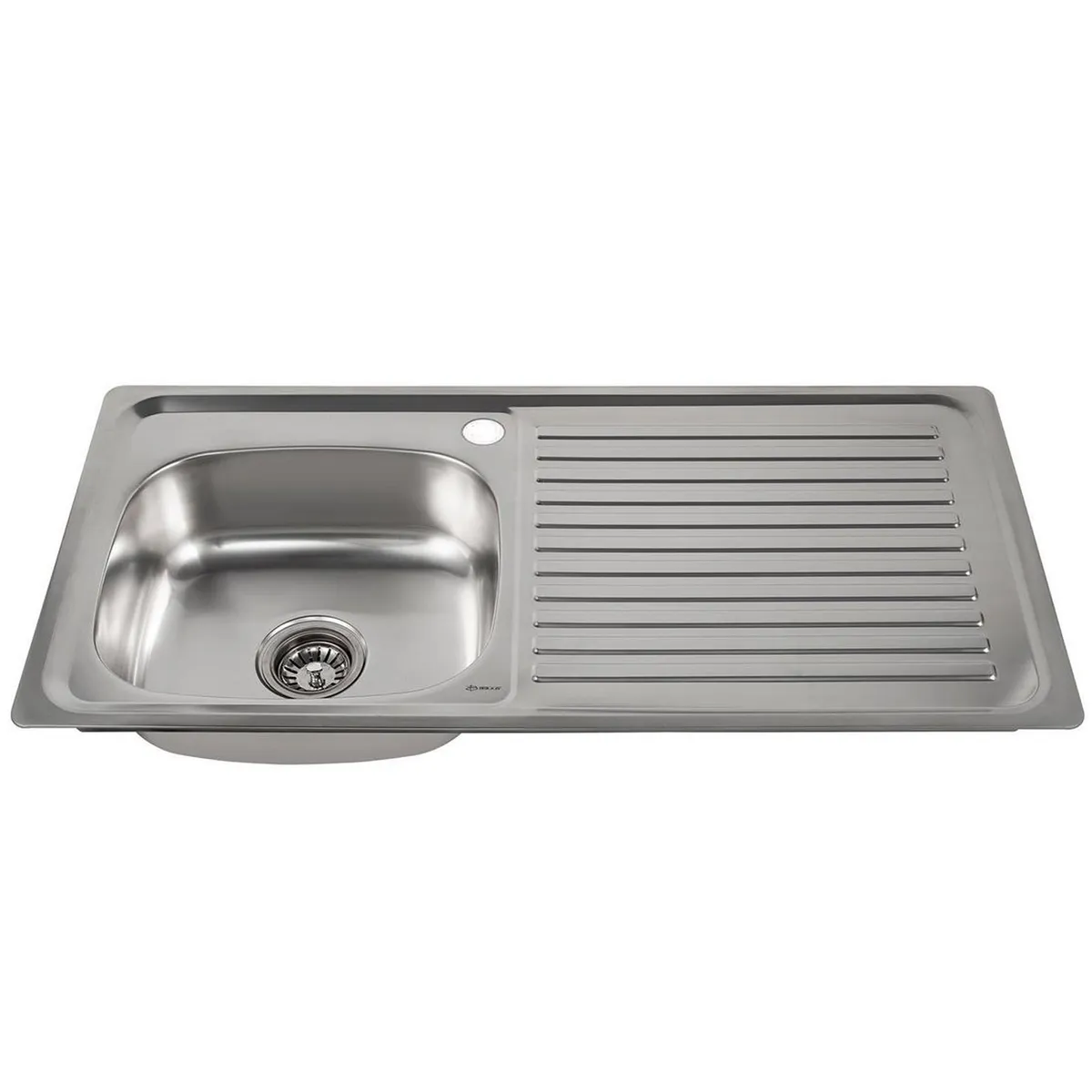 BRIGGS - Lavaplatos Empotrado Derecho con Set 1 Cubeta(s) 100x16x50 cm Acero inoxidable