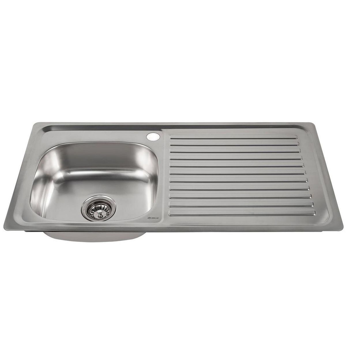 BRIGGS - Lavaplatos Empotrado Derecho con Set 1 Cubeta(s) 100x16x50 cm Acero inoxidable