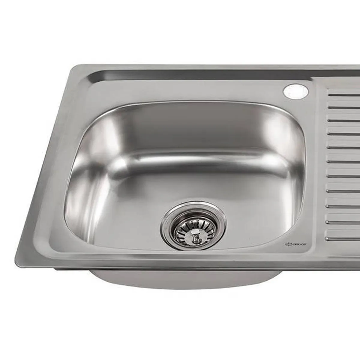 BRIGGS - Lavaplatos Empotrado Derecho con Set 1 Cubeta(s) 100x16x50 cm Acero inoxidable