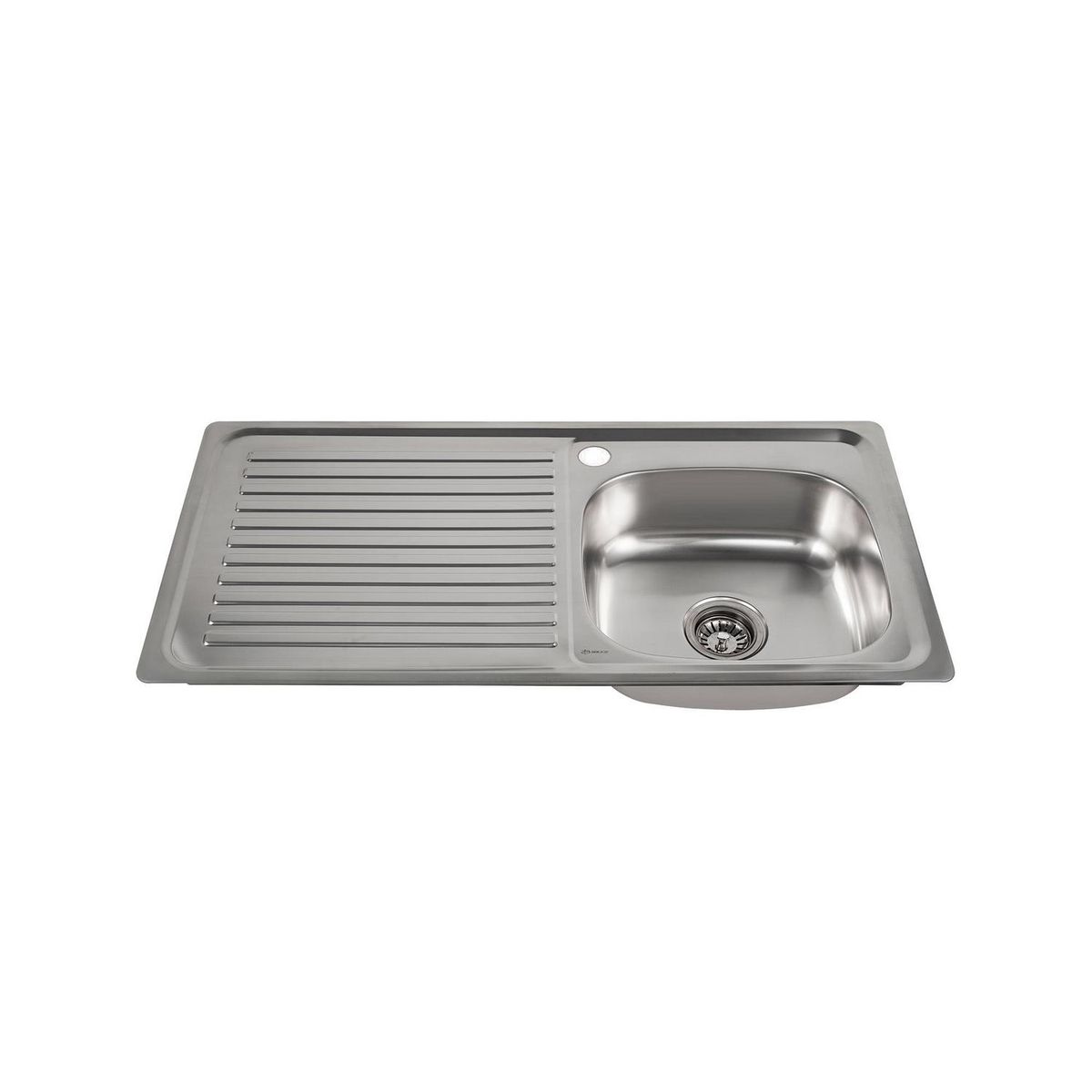 BRIGGS - Lavaplatos Empotrado Izquierdo con Set 1 Cubeta(s) 100x16x50 cm Acero inoxidable