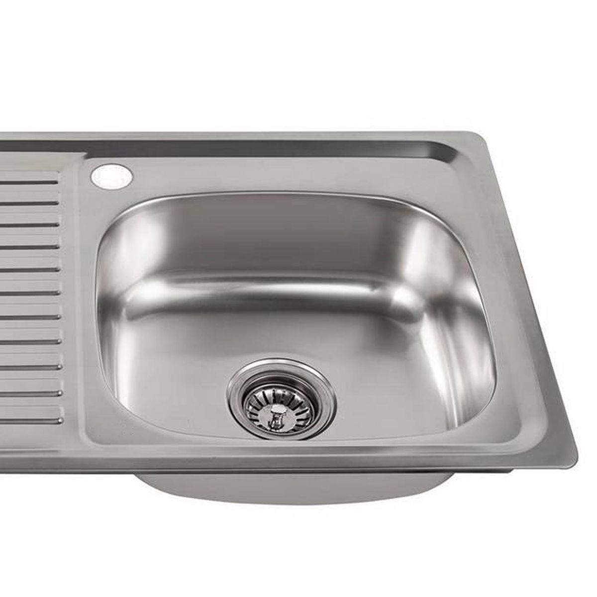 BRIGGS - Lavaplatos Empotrado Izquierdo con Set 1 Cubeta(s) 100x16x50 cm Acero inoxidable