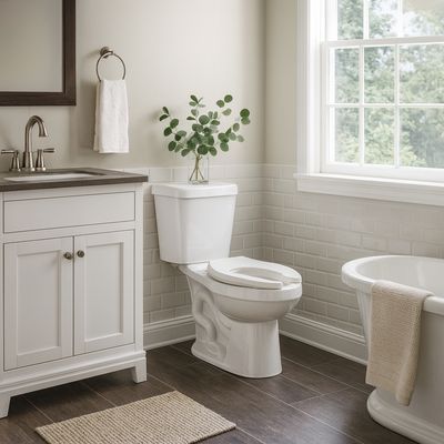 Imagen 2 del producto Sanitario Two piece a Piso 30,5 cm 6 Litros Maelstrom Ada Elongado Open Ring Blanco