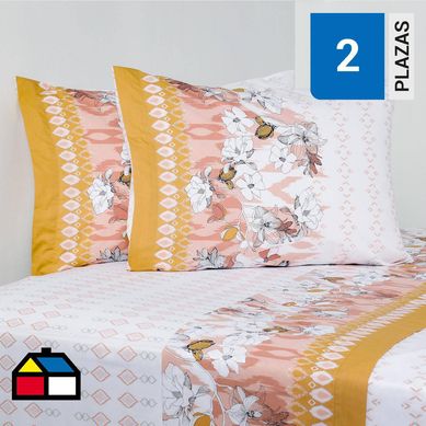 Juego de sbanas rosset 200 hilos 2 plazas