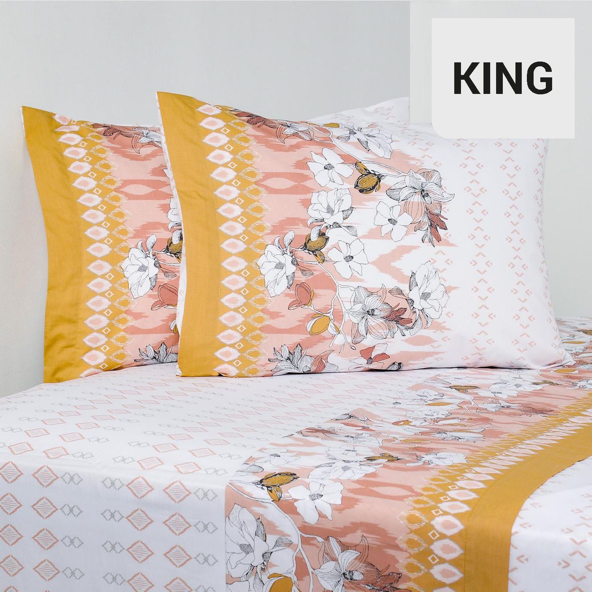 CANNON - Juego de sábanas rosset 200 hilos 1,5 plazas