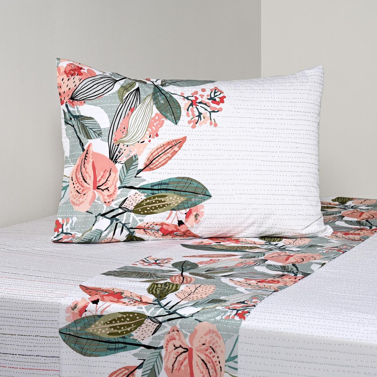 CANNON - Juego de Sábanas Visque 1.5 plazas 200 Hilos Multicolor