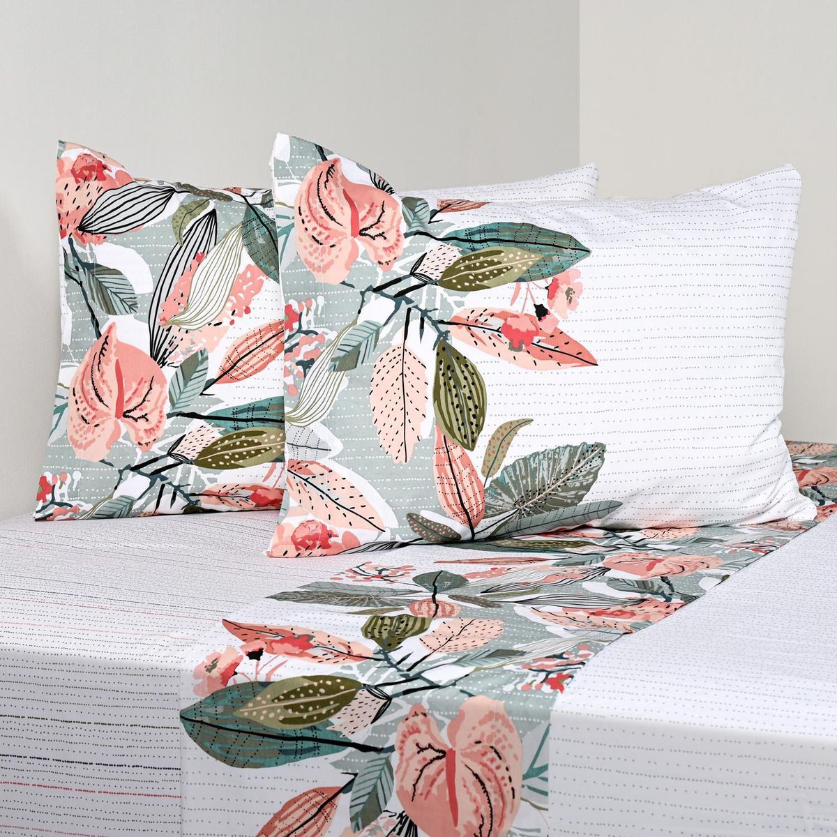 CANNON - Juego de Sábanas Visque King 200 Hilos Multicolor