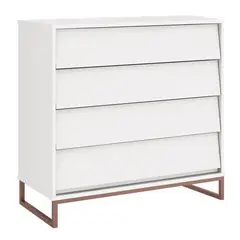 KIDSCOOL - Cómoda 4 Cajón(es) Noah 90x97x45 cm Blanco