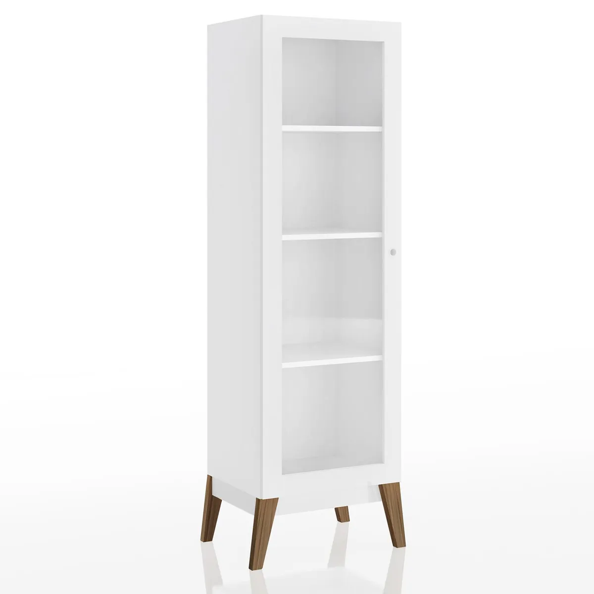 BE DESIGN - Vitrina 1 puerta Amber blanco