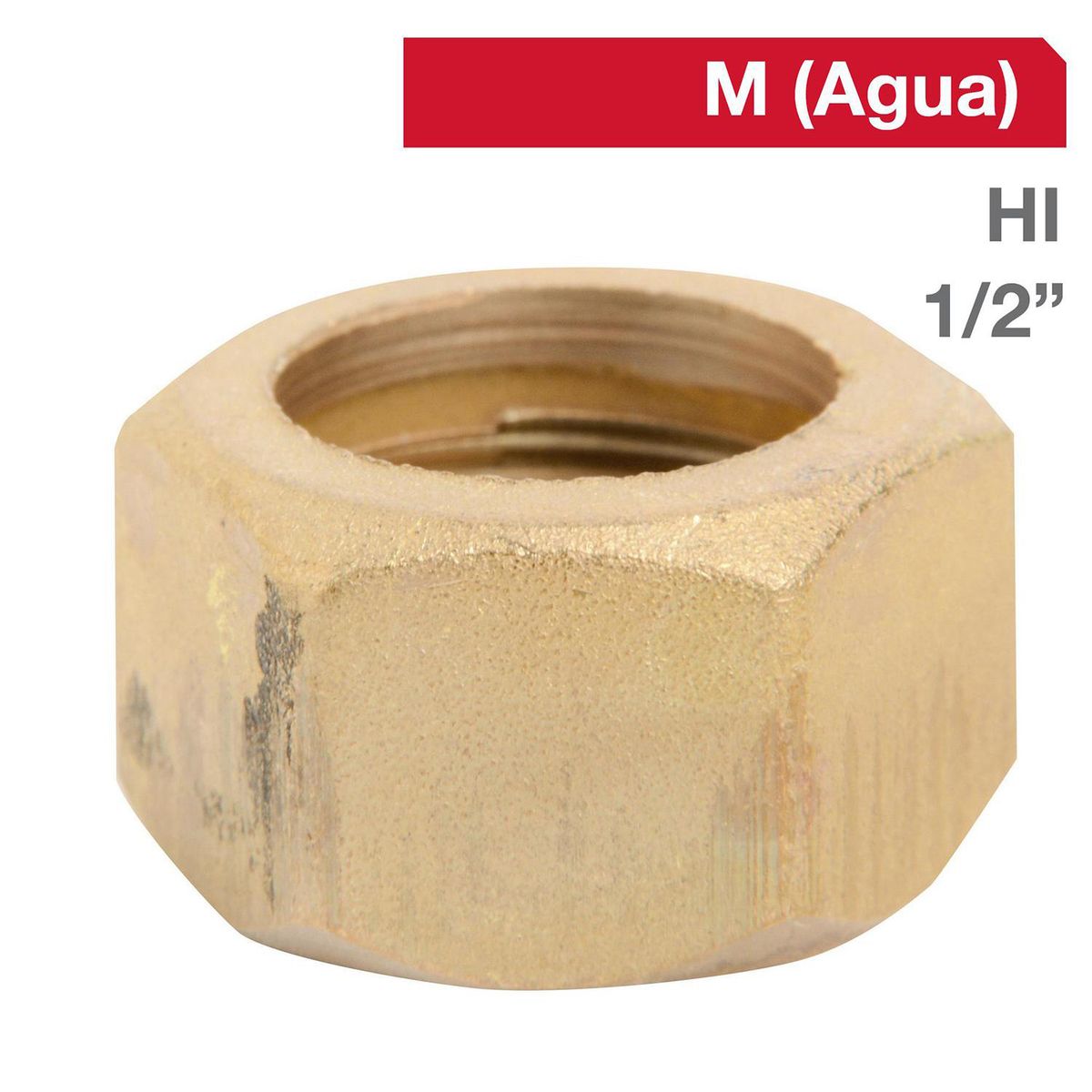 GRIFESA - Tuerca Cola Bronce HI 1/2" x 1/2" 1u