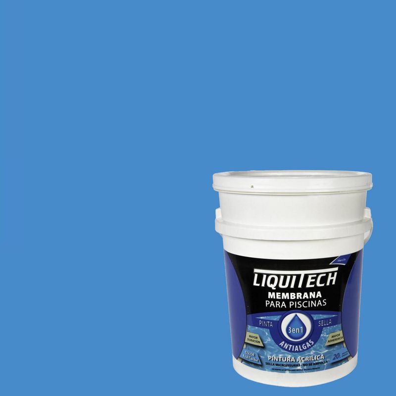  - Pintura para piscinas membrana 20l azul caribe