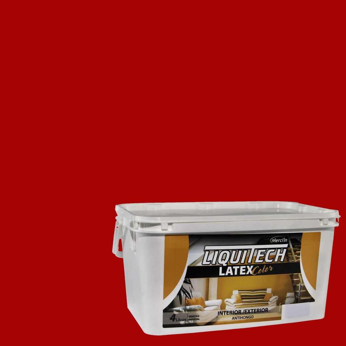  - Pintura Acrílica Mate 4 l Rojo Borgoña